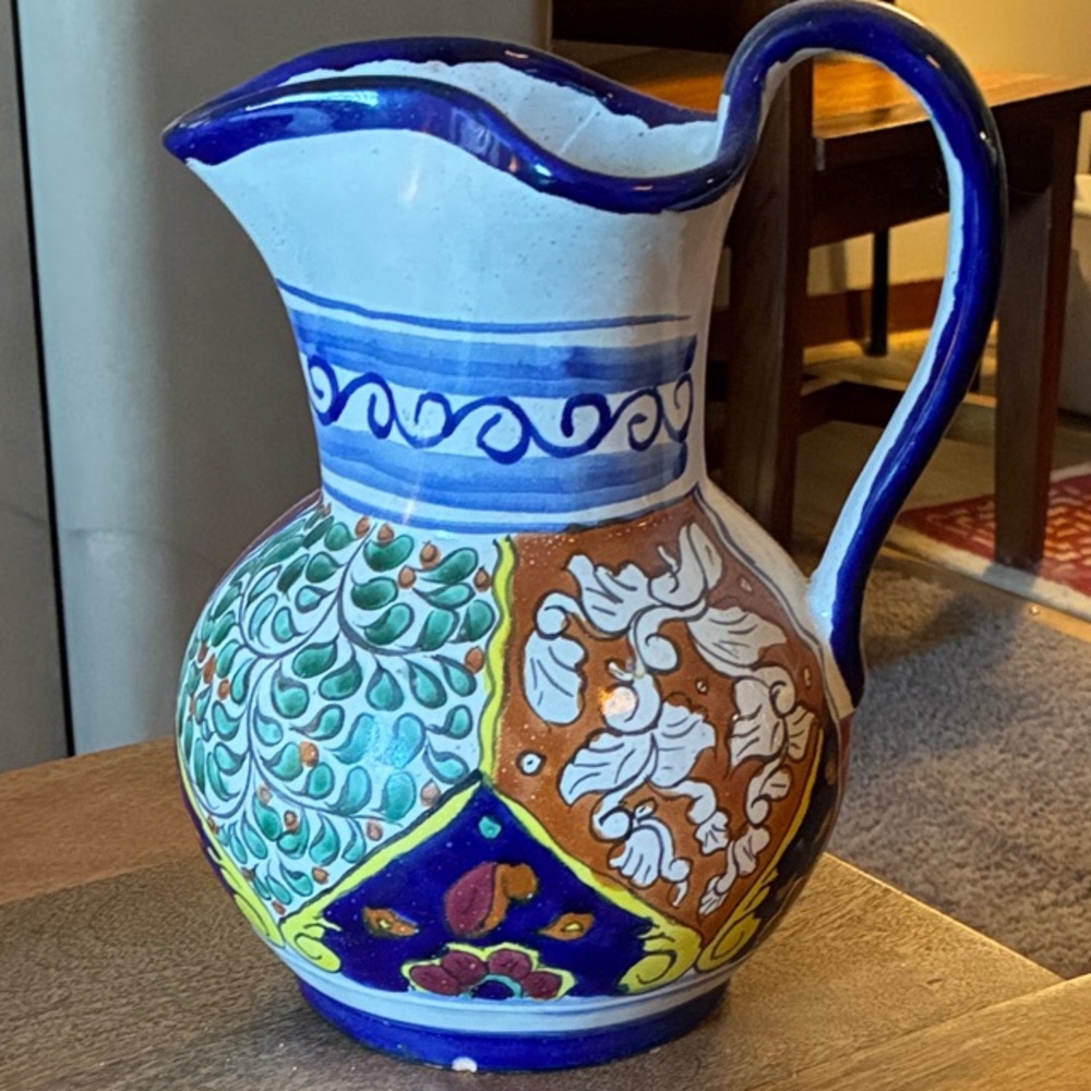 Colorful Ceramic Pitcher